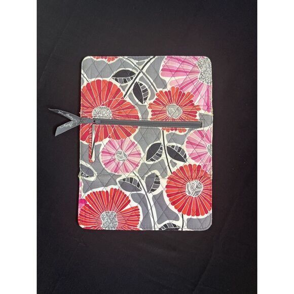 Vera Bradley Retired 2014  Cherry Blossom Pink & Gray Floral Tri-Fold‎ Wallet - Picture 4 of 11